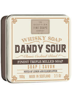 Scottish Fine Soaps Whisky Cocktail Dandy Sour Soap Bar In Gift Tin